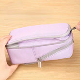 KOKUYO Polyester Pencil Pouch & Phone Stand 90x75x185mm Purple